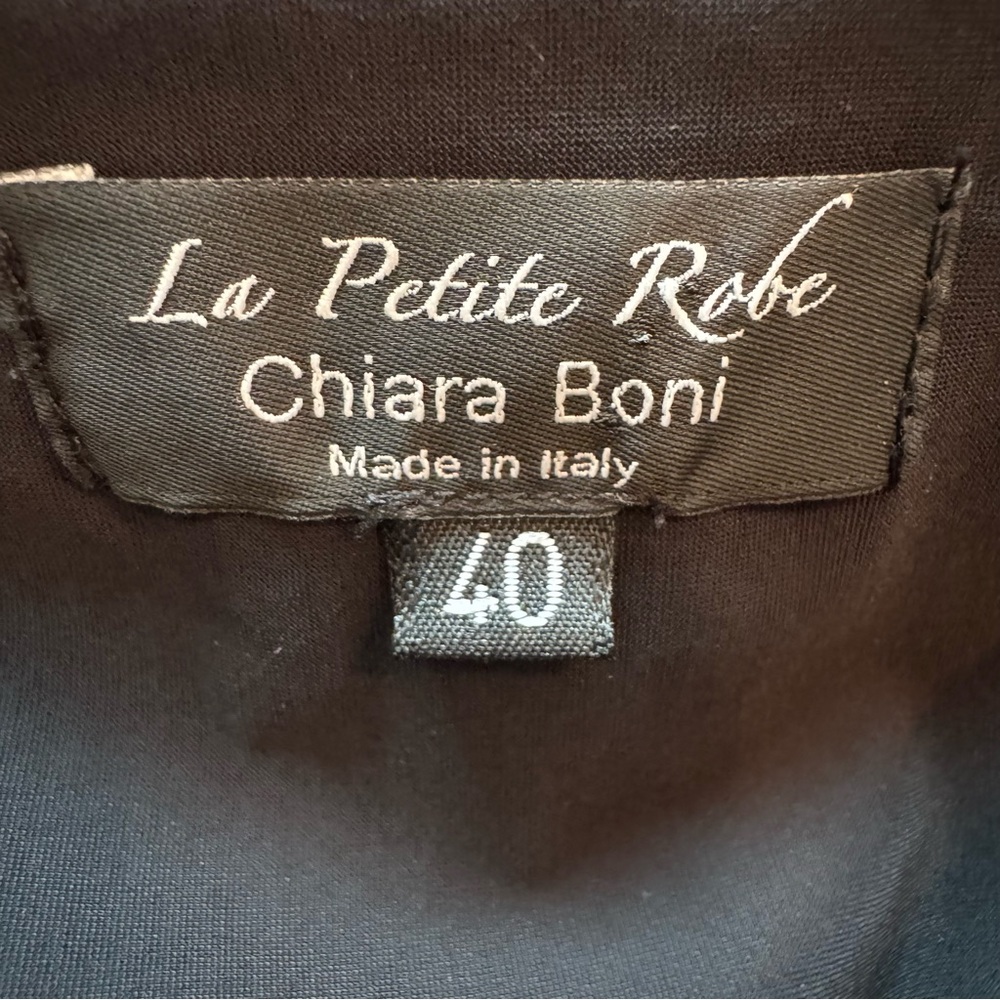 Chiara Boni La Petite Robe Tulle Puff Shoulder Sleeve Cocktail Dress - Picture 5 of 8